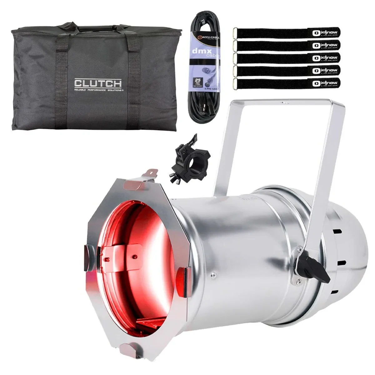 ADJ PAR ZP120 RGBW 115 Watt COB LED Par Can Light w Case Pack