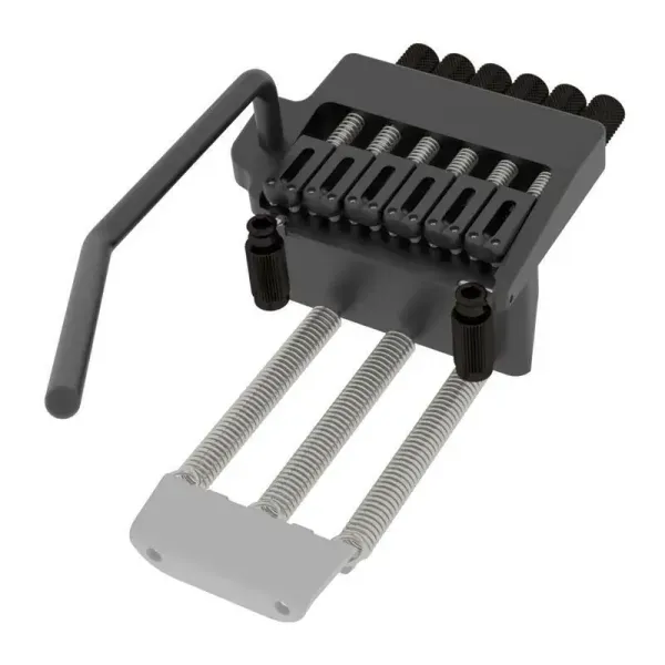 Hipshot 6-String Guitar Headless Tremolo Bridge, BLACK, 4HV600B-B