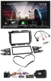 Kenwood Lenkrad 2DIN USB DAB Bluetooth Autoradio für Honda HR-V RU ab 2015 schwa