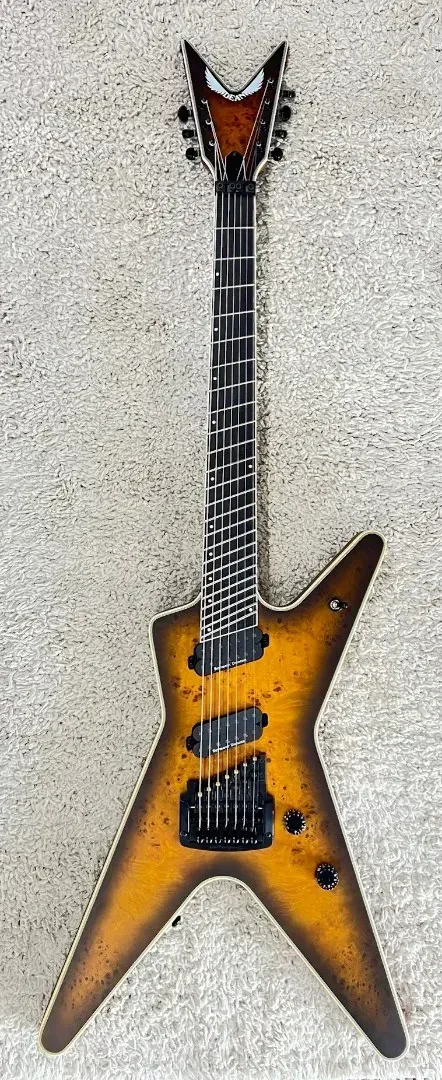 Б/У Электрогитара Dean Guitars ML Select Multiscale 7-String Burl Black Burst с кейсом