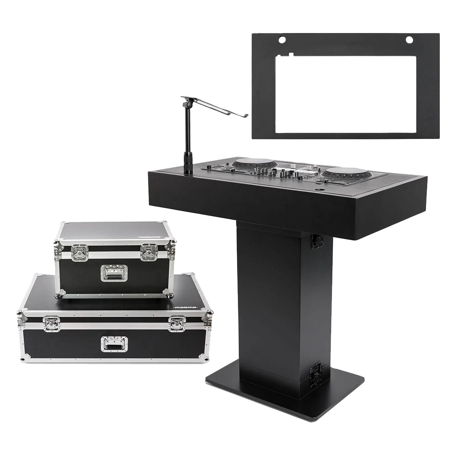 Magma MGA50000 Black Podium with Pioneer DJ DDJ-FLX10 Faceplate Pack