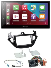 Pioneer USB MP3 DAB 2DIN Bluetooth Autoradio für Opel Adam ab 13 Corsa E ab 15