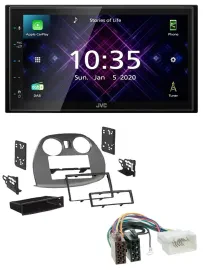 JVC DAB 2DIN MP3 Bluetooth USB Autoradio für Mitsubishi Eclipse 4G 05-12