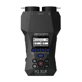 Zoom H1 XLR Black Recorder with Dual AD Converters and OLED Screen
