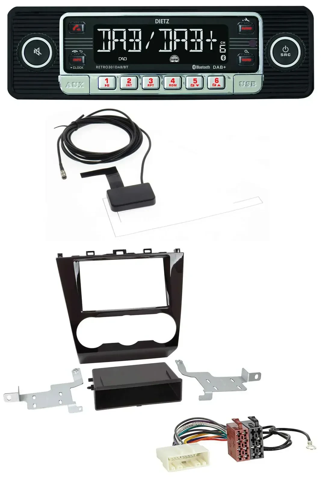 Автомагнитола для Subaru Forester SJ (с 2015) Dietz DAB, Bluetooth, USB, MP3