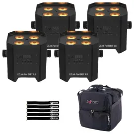 Светодиодный прибор Chauvet DJ EZLink Par Q4BT ILS LED с аксессуарами (4 штуки)