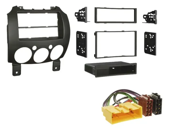 Einbauset DIN Autoradio für Mazda 2 (ab 2007)