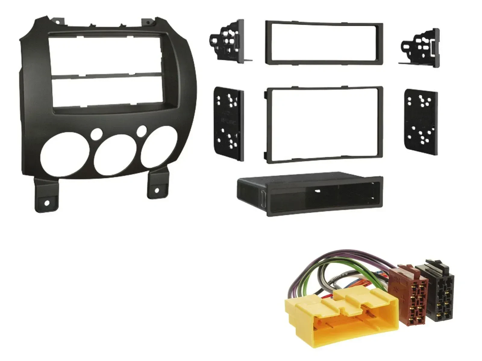 Einbauset DIN Autoradio für Mazda 2 (ab 2007)