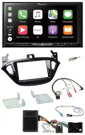 Pioneer 2DIN Lenkrad USB DAB DVD Bluetooth Autoradio für Opel Adam ab 2013 Corsa