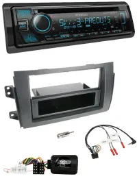 Автомагнитола для Fiat Sedici, Suzuki SX4 Kenwood Bluetooth, CD, USB, DAB