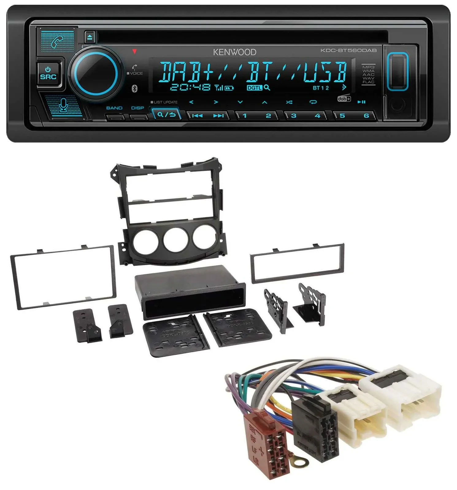 Автомагнитола для Nissan 370Z (с 2009) Kenwood Bluetooth, DAB, CD, MP3, USB