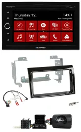 Blaupunkt 2DIN Lenkrad Bluetooth USB TMC DAB Navigation für Fiat Ducato 2006-200