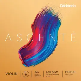 Струна для скрипки D'Addario Ascente A311 3/4M, E