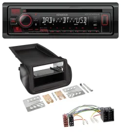 Автомагнитола Kenwood MP3/CD/USB, Bluetooth, DAB для FIAT Fiorino (с 2008)