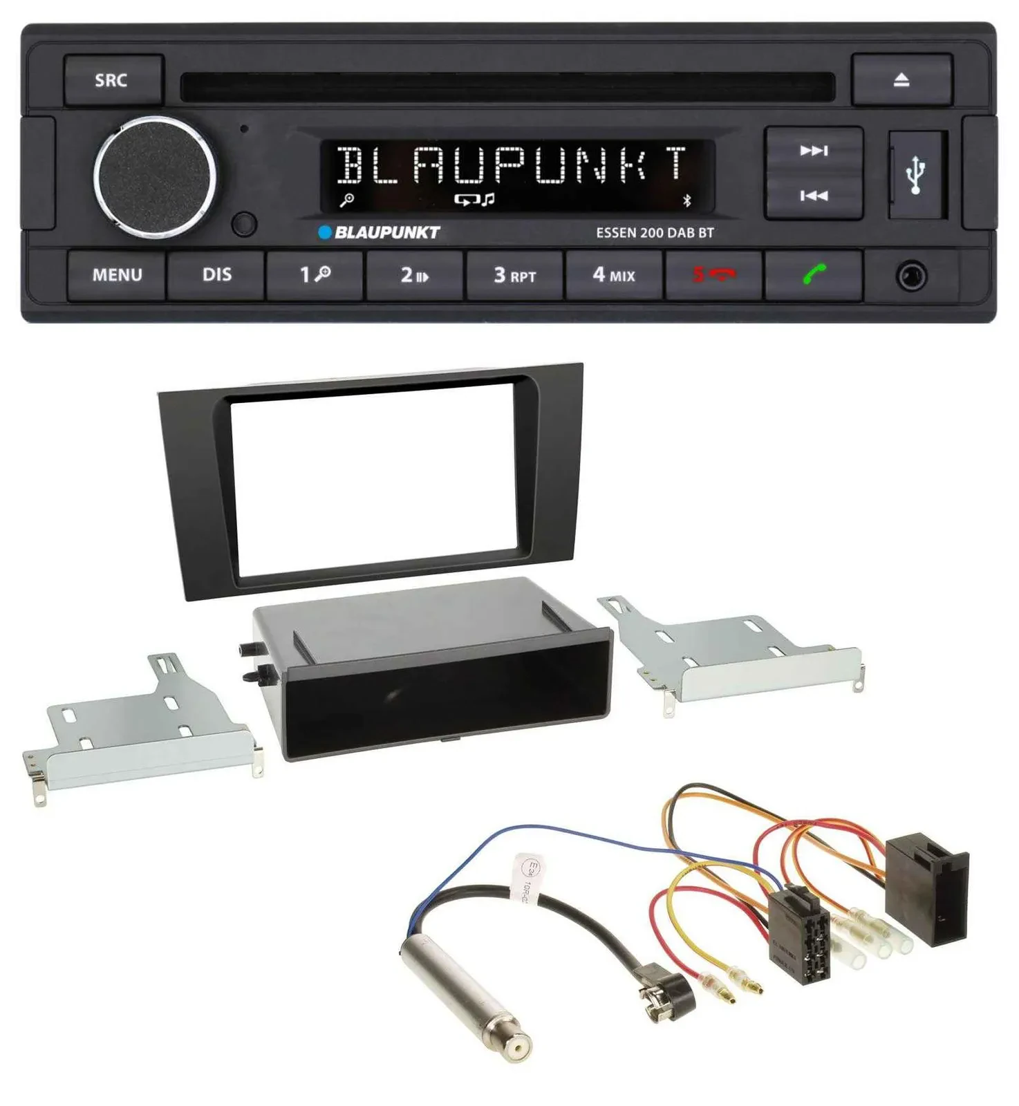 Blaupunkt USB MP3 Bluetooth DAB CD Autoradio für Audi A4 (B5 1999-2001) Symphony