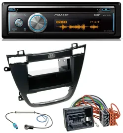 Автомагнитола Pioneer CD, MP3, DAB, USB, Bluetooth для Opel Insignia 2008–2013, черный