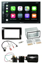 Автомагнитола Pioneer 2DIN, DVD, DAB, Bluetooth, USB для Fiat Bravo 2007–2014, совместимая с кнопками на руле