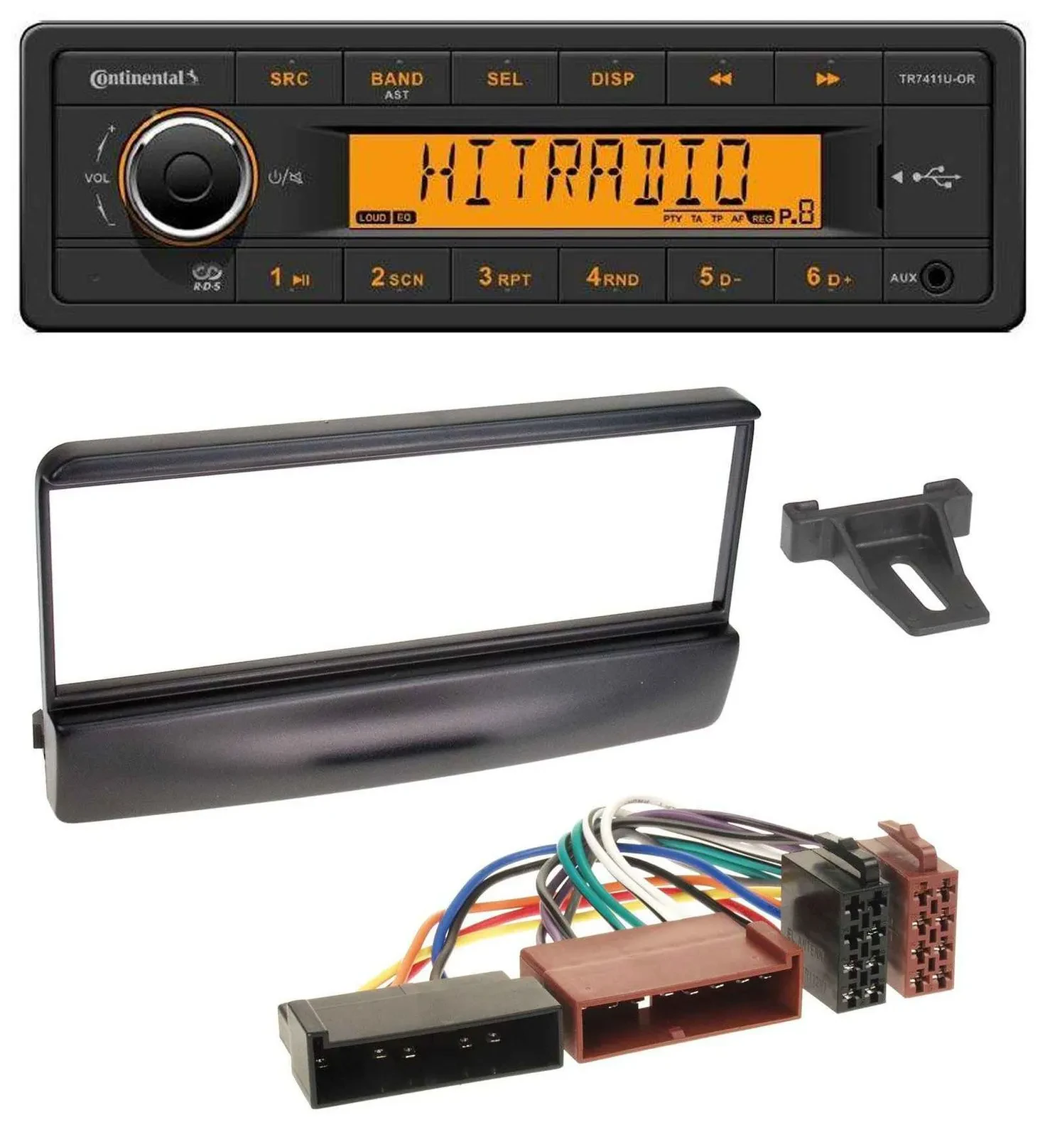 Continental 1DIN USB AUX MP3 Autoradio für Ford Cougar Escort Fiesta Focus 95-04