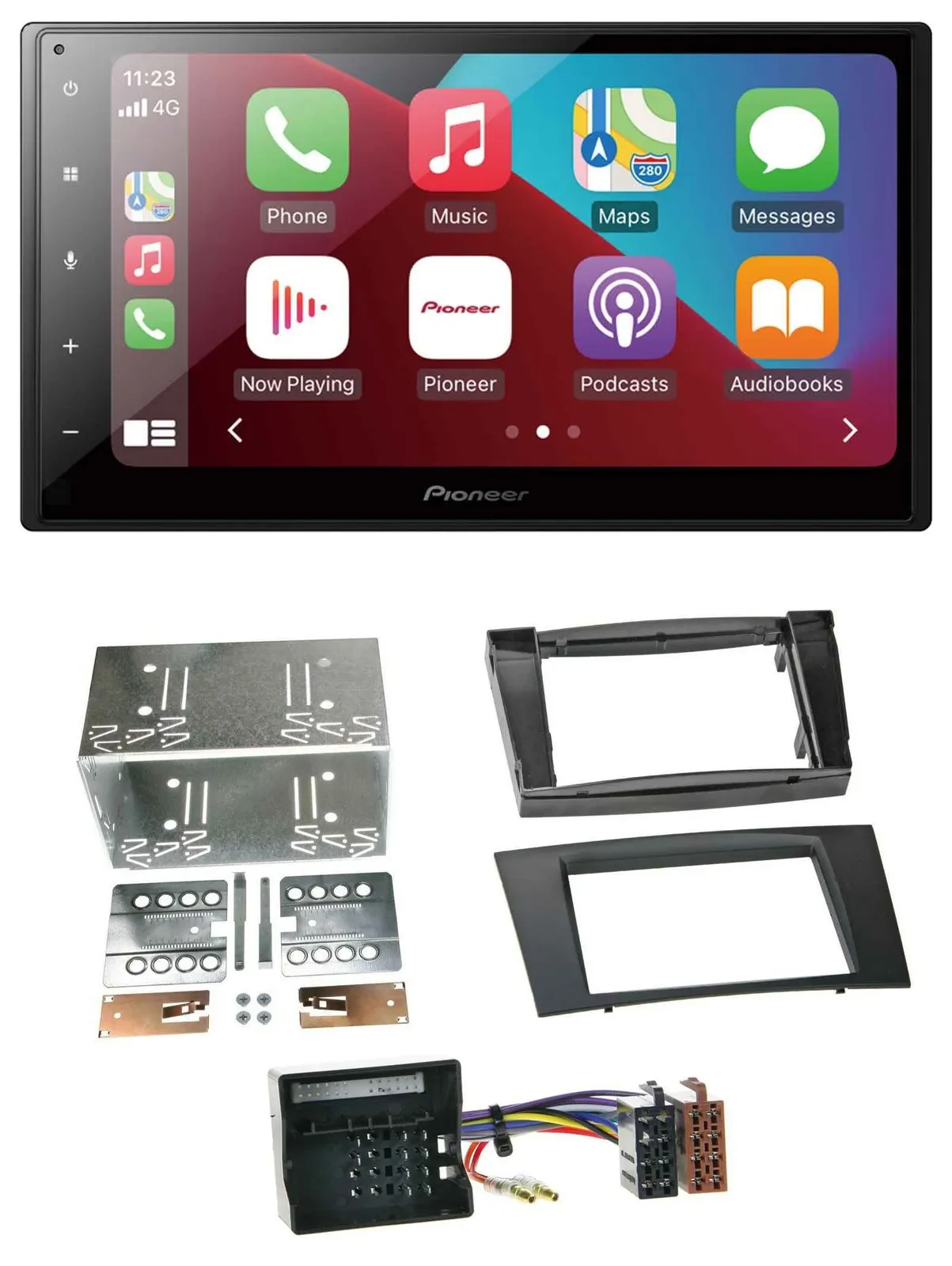 Pioneer USB MP3 DAB 2DIN Bluetooth Autoradio für Mercedes E-Klasse S211 03-09 Ru