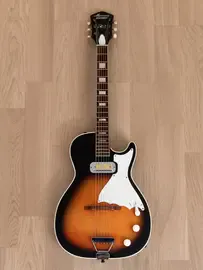 Электрогитара Harmony Stratotone Mercury H47 DeArmond Gold Foil USA 1965