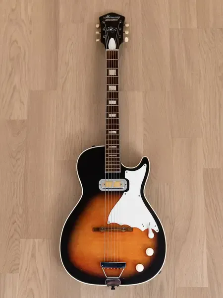 Электрогитара Harmony Stratotone Mercury H47 DeArmond Gold Foil USA 1965