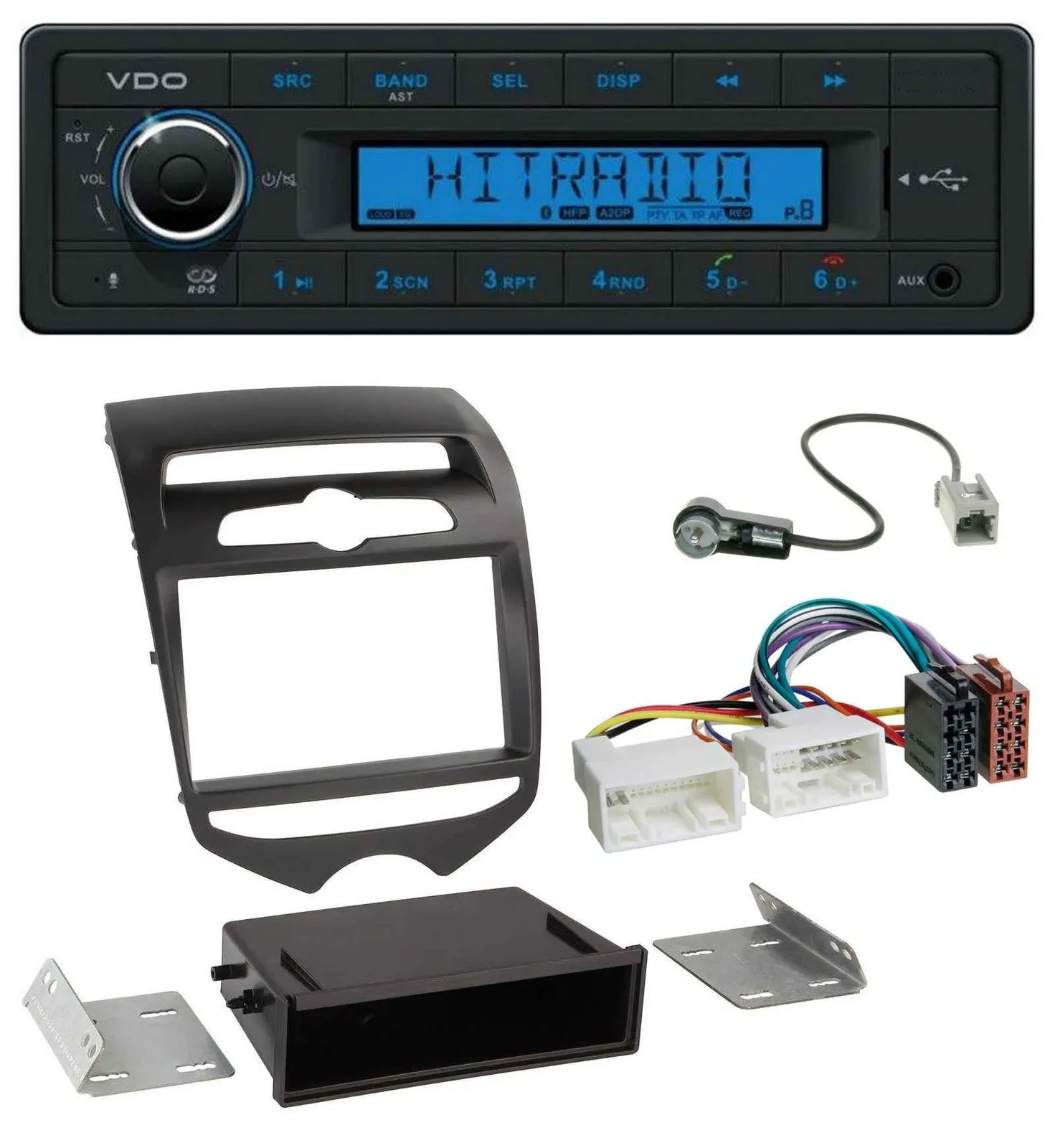 VDO AUX Bluetooth USB MP3 Autoradio für Hyundai ix20 (ab 10) man. Klima