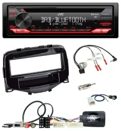 JVC CD DAB USB Bluetooth Lenkrad Autoradio für Toyota Aygo 2014-2021