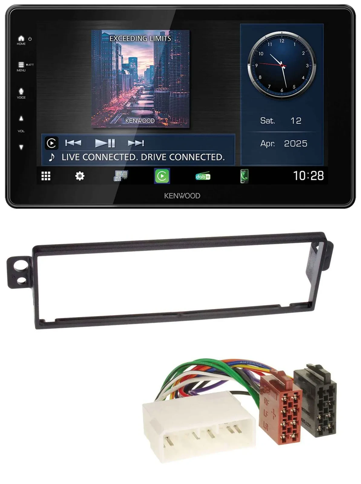 Kenwood MP3 Bluetooth USB DAB Autoradio für Chevrolet Kalos KLAS 2004-2007