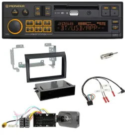 Автомагнитола для Citroën Jumper (с 2014) Pioneer DAB, Bluetooth, USB, совместима с кнопками на руле