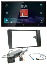 JVC USB Bluetooth 2DIN DAB MP3 Autoradio für Audi A3 8P 06-12 Bose Aktivsystem Q