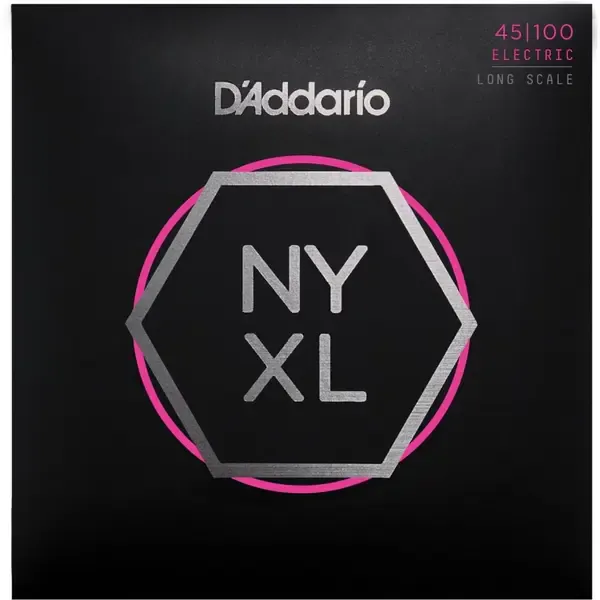 Струны для бас-гитары D'Addario NYXL45100 Regular Light Long Scale 45-100