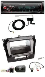 Pioneer Bluetooth DAB USB Lenkrad Autoradio für Suzuki Vitara ab 2015 piano schw