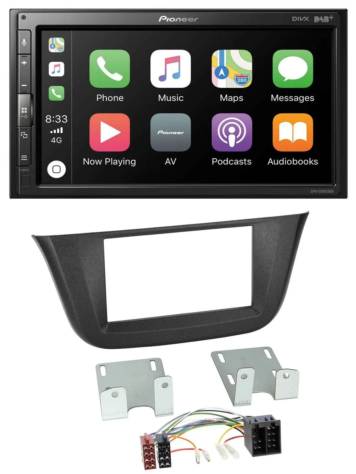 Pioneer USB MP3 DAB 2DIN Bluetooth Autoradio für Iveco Daily (ab 2014)