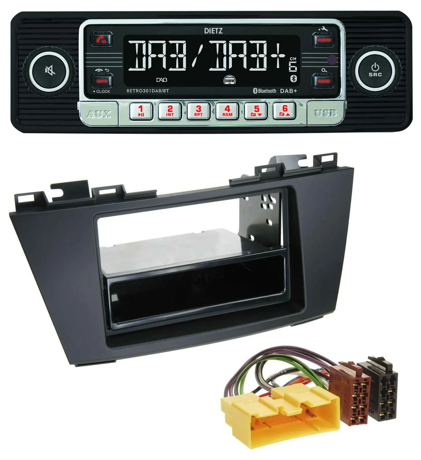 Dietz USB DAB MP3 Bluetooth Autoradio für Mazda 5 (ab 2010)