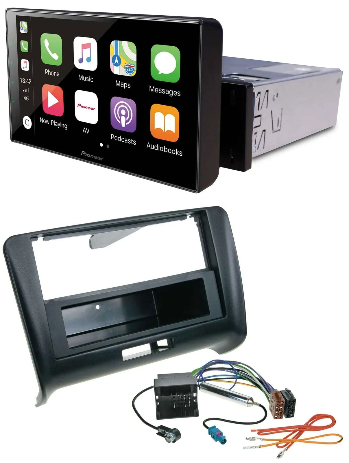 Pioneer Bluetooth MP3 DAB USB Autoradio für Audi TT (2006-2014) - Quadlock