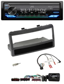 JVC Bluetooth DAB USB Lenkrad Autoradio für Ford Focus Escort Fiesta schwarz m.