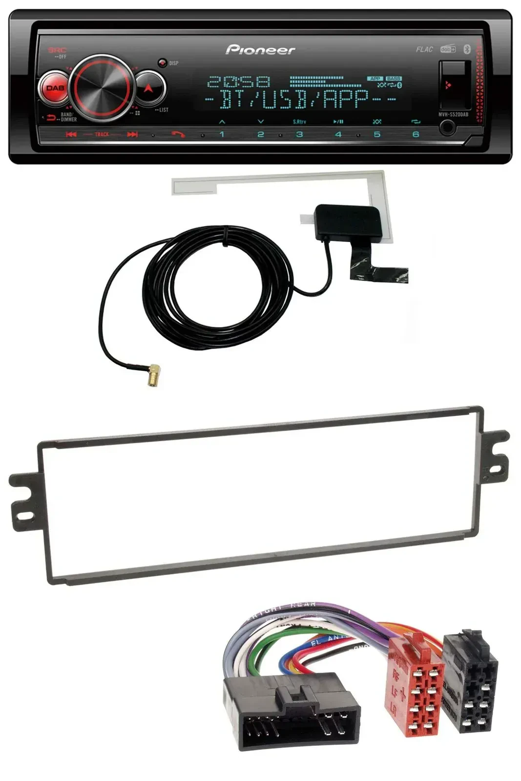 Автомагнитола Pioneer Bluetooth, DAB, USB, MP3 для Kia Rio/Clarus/Carens до 2002