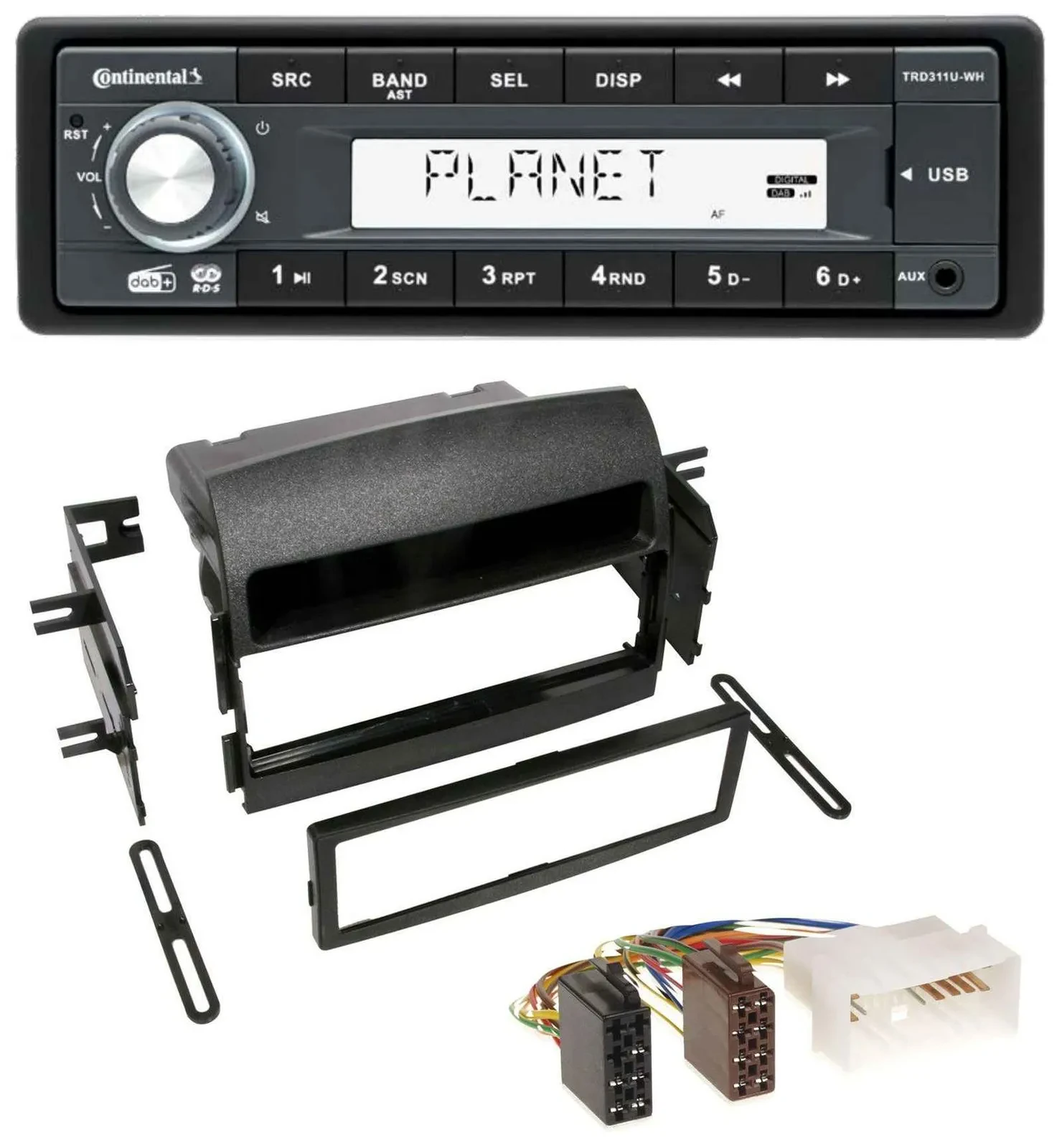 Автомагнитола для Hyundai Sonata NF (2005–2008) Continental MP3/AUX/USB/DAB 1DIN