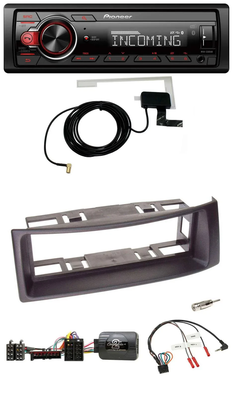 Pioneer USB Lenkrad DAB Bluetooth Autoradio für Renault Megane 1996-2000 Scenic