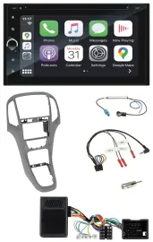 Автомагнитола Blaupunkt 2DIN, DAB, USB, Bluetooth, навигация TMC, для Opel Astra J (с 2009), с поддержкой кнопок на руле