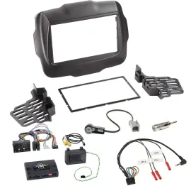 Radioset Lenkradadapter Doppel DIN Autoradio für Jeep Renegade ab 2015