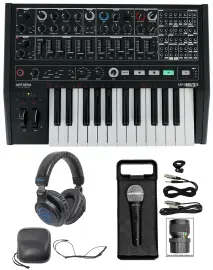 Arturia Minibrute 2 NOIR USB Analog Synthesizer Monosynth + Headphones + Mic