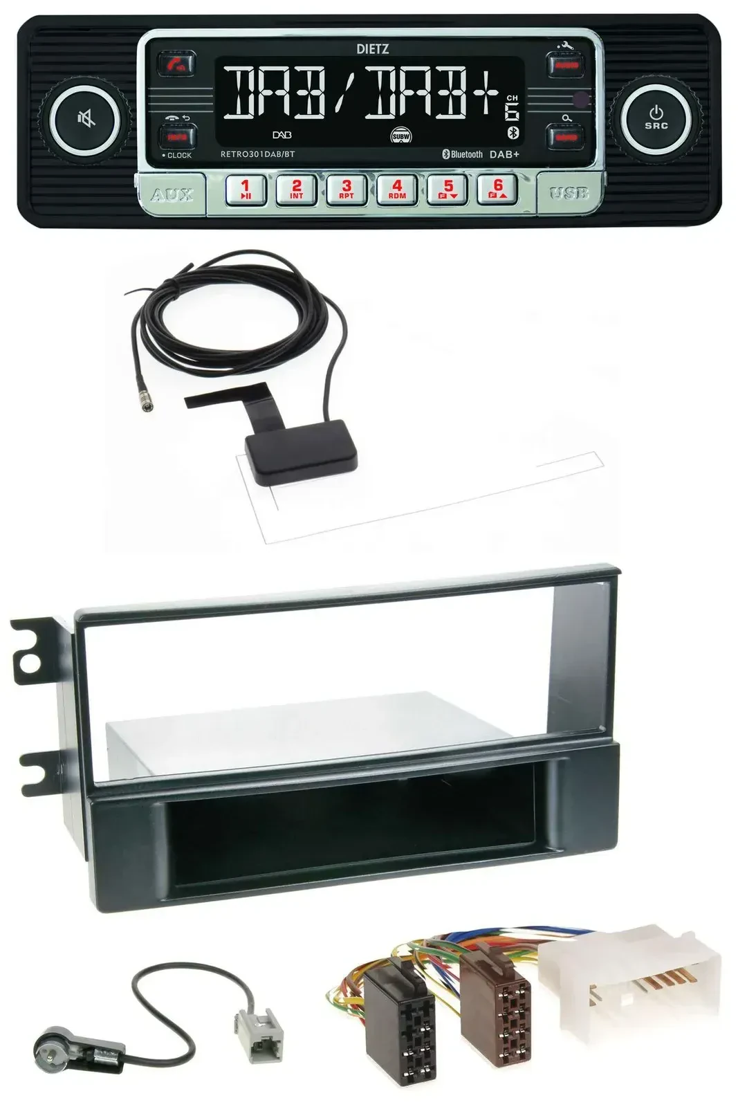 Автомагнитола для Kia Sportage II (2008–2010) Dietz DAB Bluetooth USB MP3