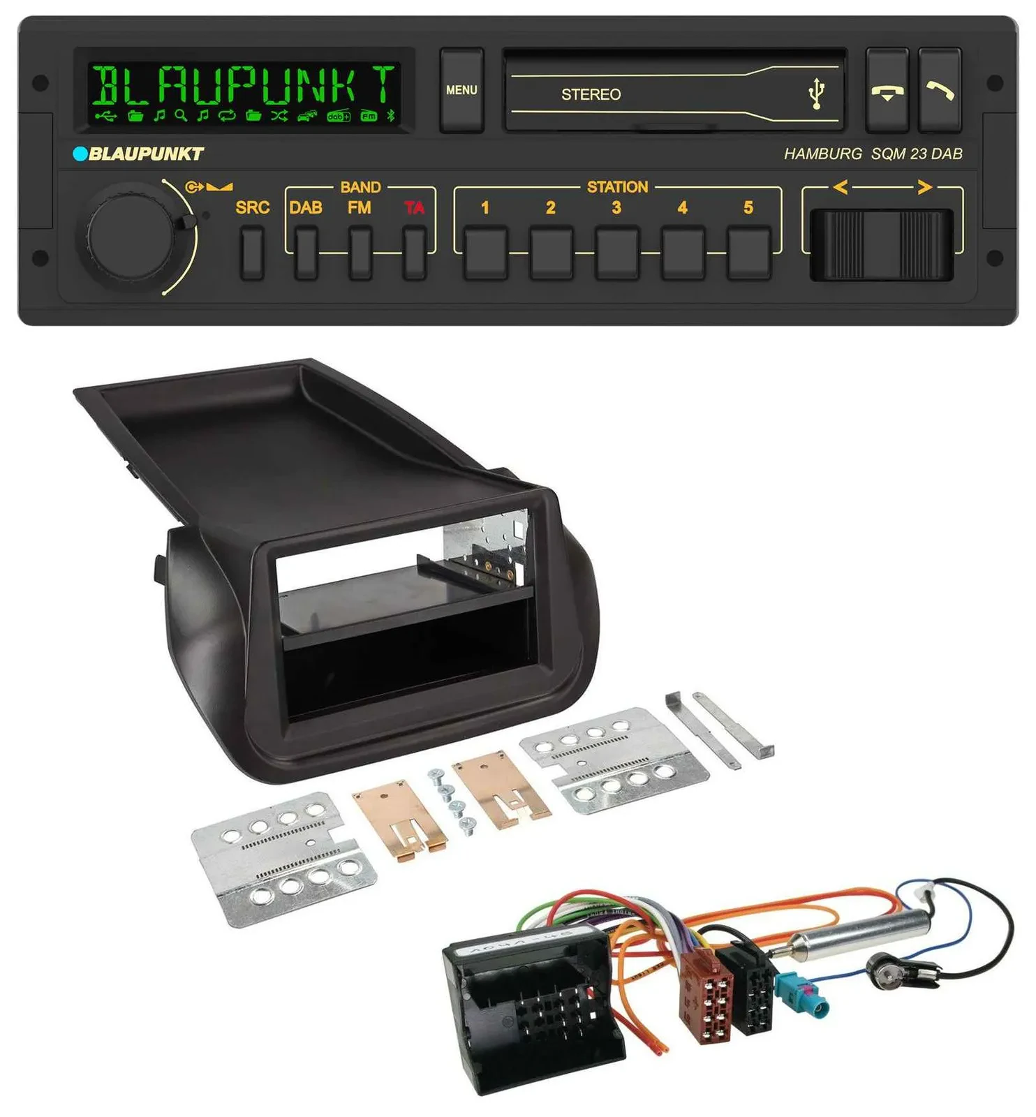 Blaupunkt USB DAB Bluetooth MP3 Autoradio für Citroen Nemo Peugeot Bipper ab 200