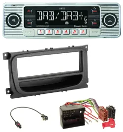 Dietz Bluetooth MP3 DAB USB Autoradio für Ford C-Max Focus Galaxy ab 2007 Ablage