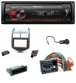 Автомагнитола для Chevrolet Aveo/Sonic Pioneer 1-DIN DAB MP3 AUX USB тёмно-серый
