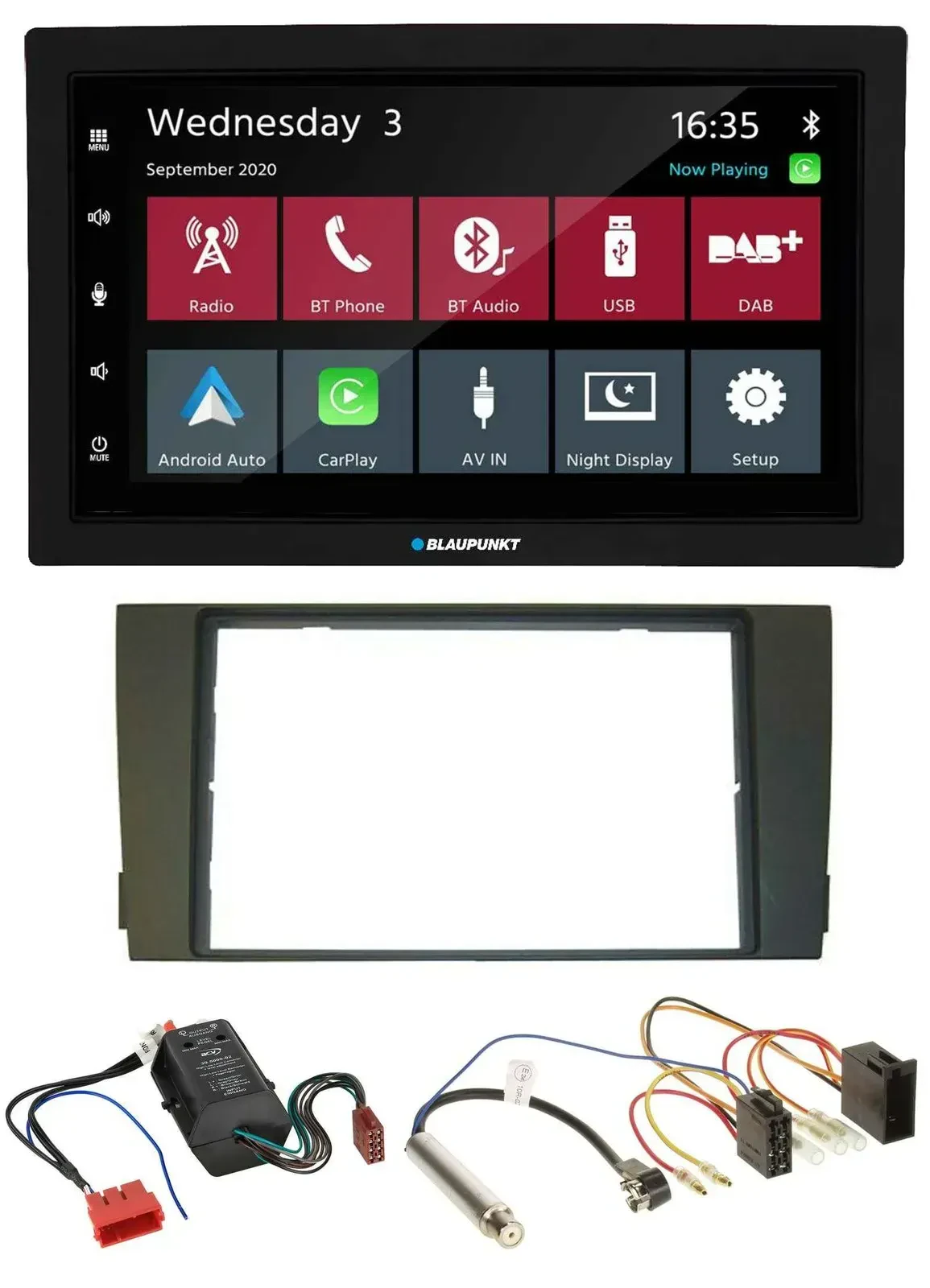 Blaupunkt DAB Bluetooth USB MP3 2DIN Autoradio für Audi A6 01-05 C5 Bose Aktivsy
