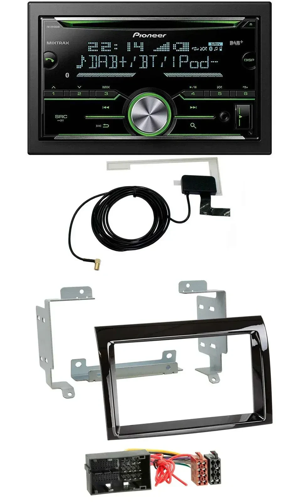 Автомагнитола Pioneer 2DIN CD/USB/MP3, Bluetooth, DAB для Fiat Ducato/Peugeot Boxer