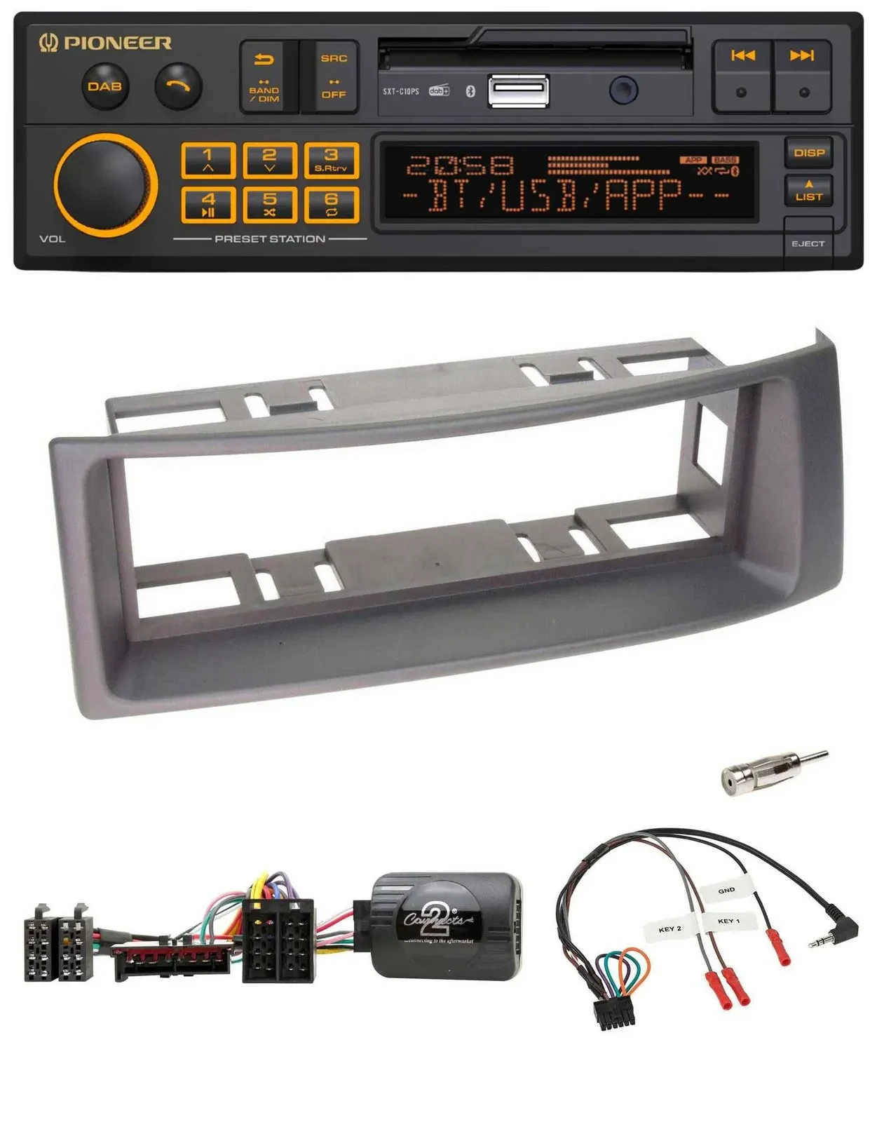 Pioneer DAB Lenkrad USB Bluetooth Autoradio für Renault Megane Scenic 96-00 anth