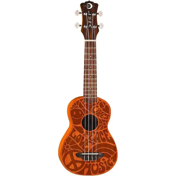 Укулеле Luna Peace Love Soprano Ukulele